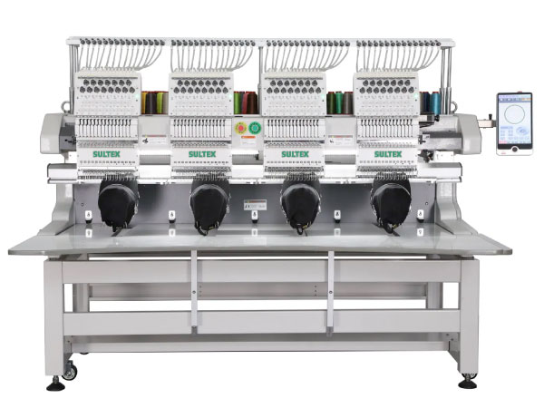 Bordadora tubular 4 cabezales